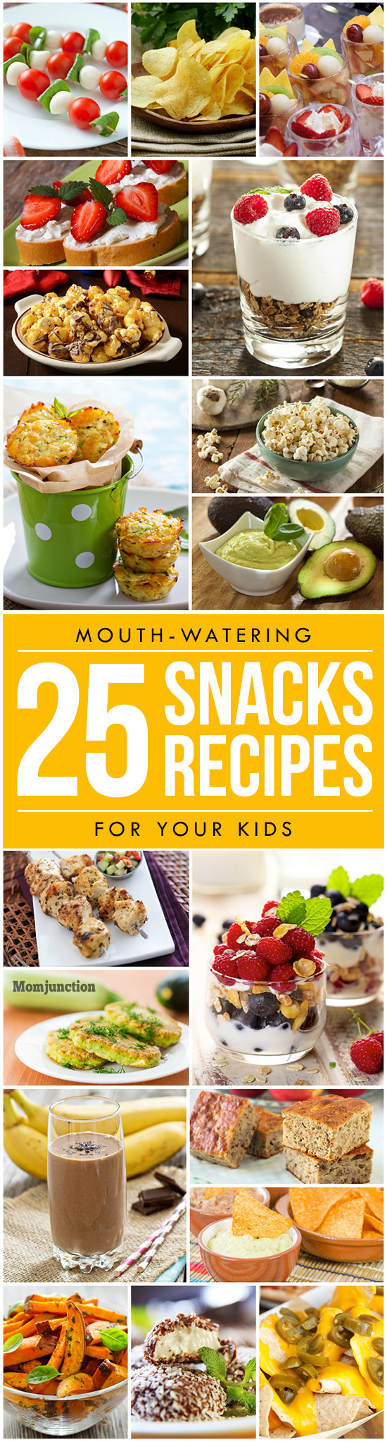 25 Simple & Healthy Snacks Recipes For Kids