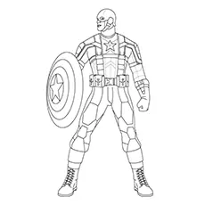 Captain America Coloring Page_image