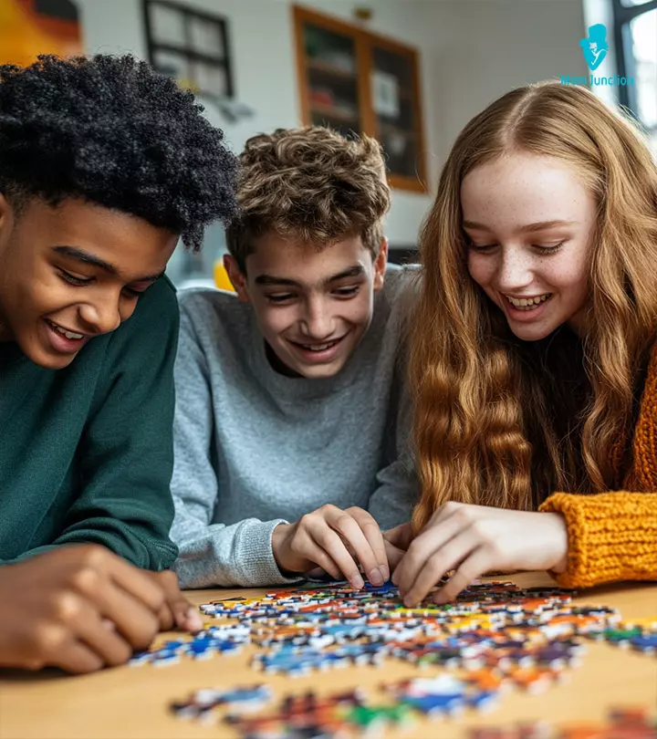 A Group Of Teenagers Playing Team Building Games