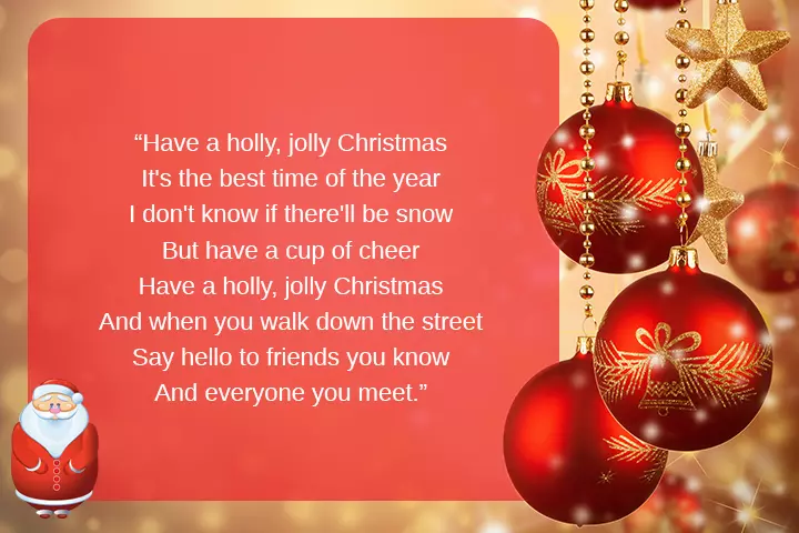 A Holly Jolly Christmas song for kids