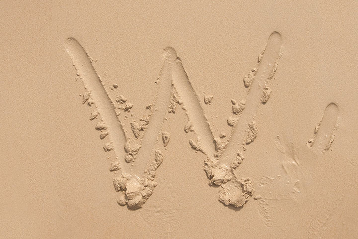 Alphabet On Sand