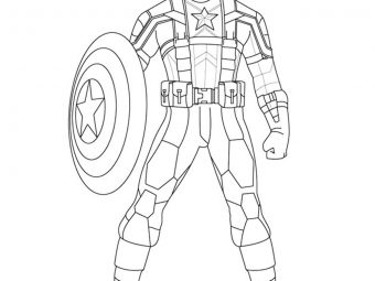 10 Amazing Captain America Coloring Pages For Your Little On