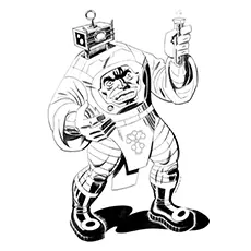 Arnim Zola Amazing Captain America Coloring Page_image