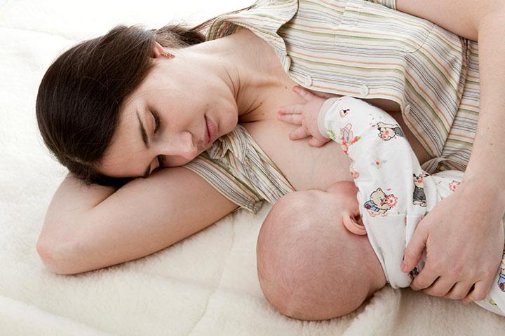 newborn falls asleep at breast