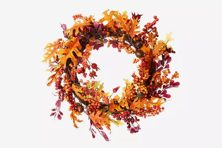 Autumn wreath, Thanksgiving crafts for kids