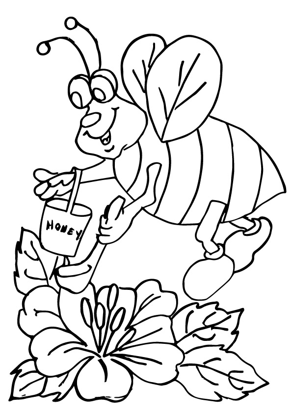 Bumblebee-With-Honey-Pot