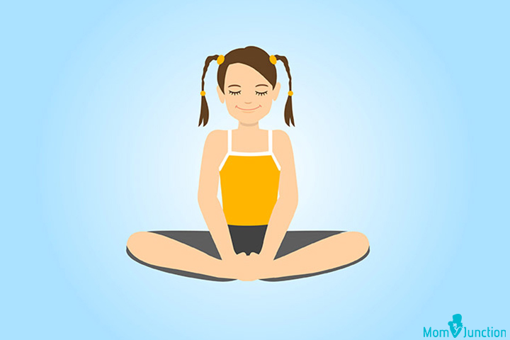 Butterfly yoga pose for kids
