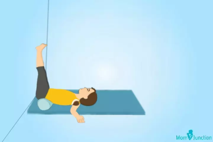 Canyon wall yoga pose for kids