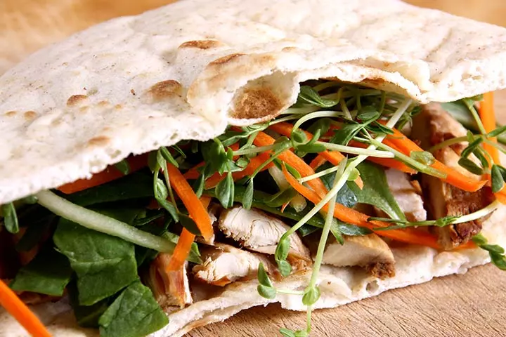 Chicken Pita Sandwich lunch idea for teens