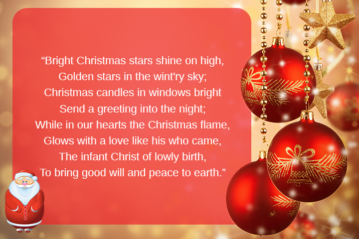 Christmas Lights Christmas poem for kids