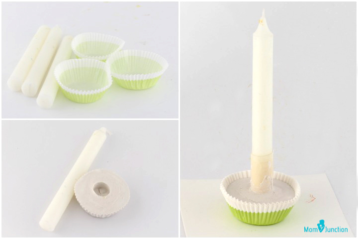 Cupcake candle stand