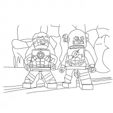 Flash Character Lego Movie coloring Page