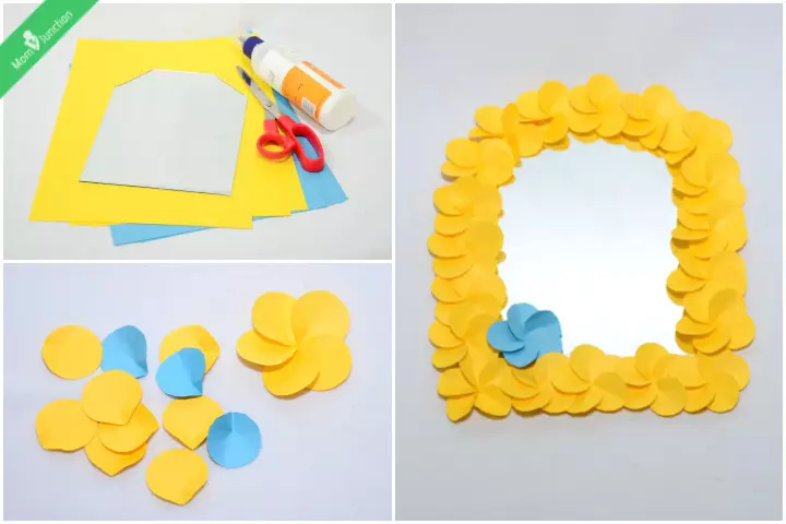 Flower mirror art and craft ideas for teenagers