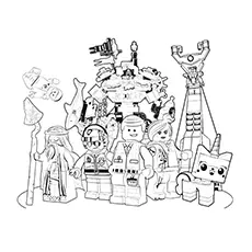 Lego Movie Gang coloring Page