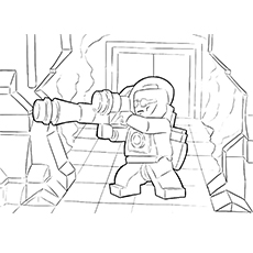 Green Lantern Lego Movie coloring Page