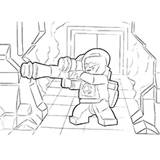 Green Lantern Lego Movie coloring Page