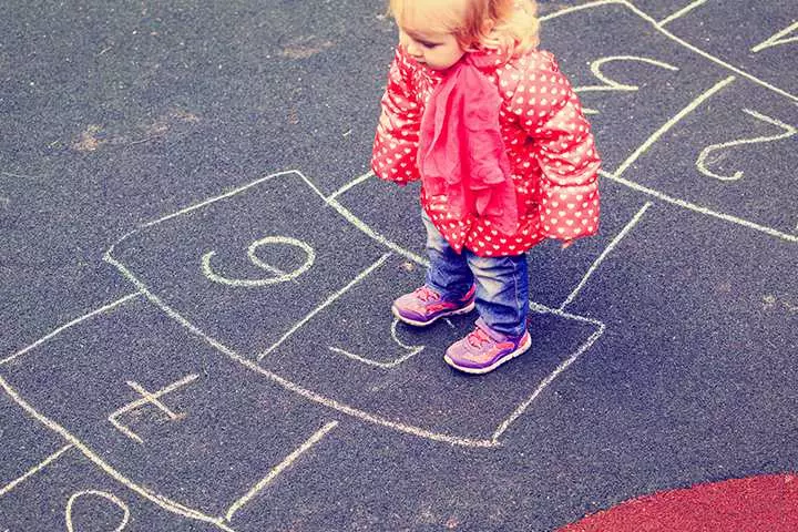 Halloween Hopscotch game for toddlers