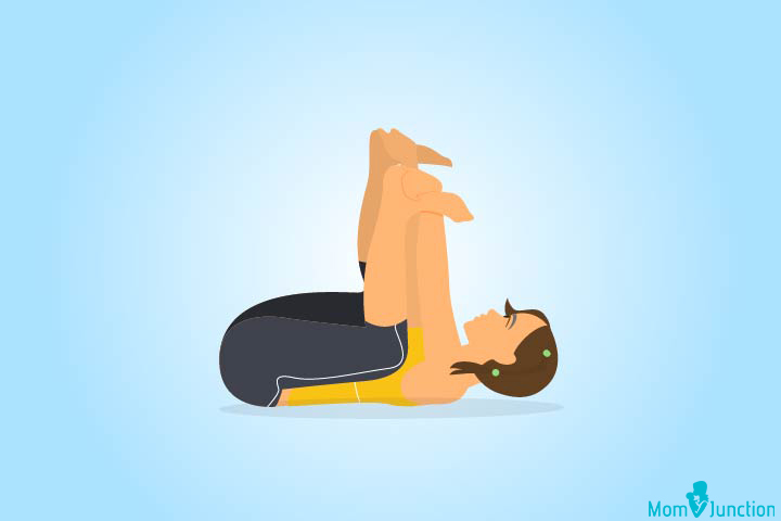 Happy Baby yoga pose for kids