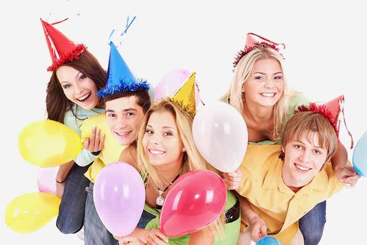 Balloon head popping, tween birthday party games