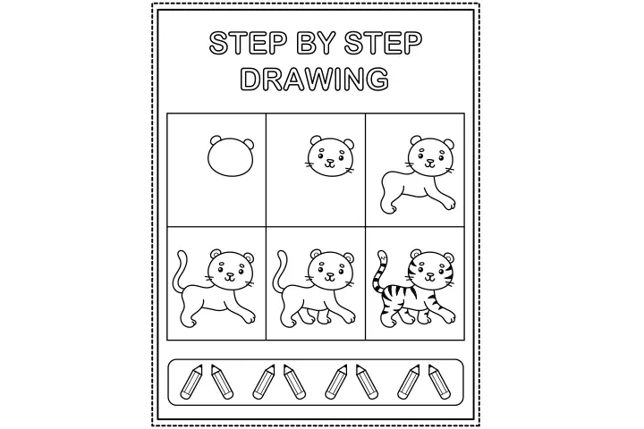 How To Draw A Tiger