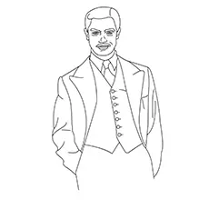 Howard Stark Amazing Captain America Coloring Page_image