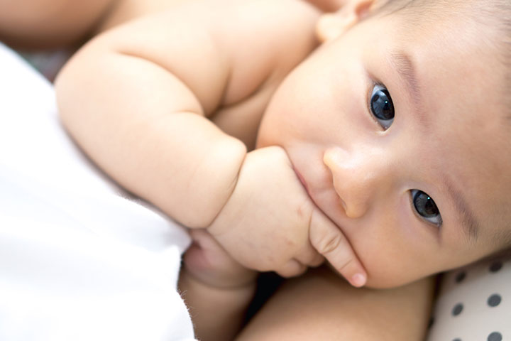 Identify the baby’s feeding cues and feed them on time