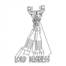 Lord Business Lego Movie coloring Page