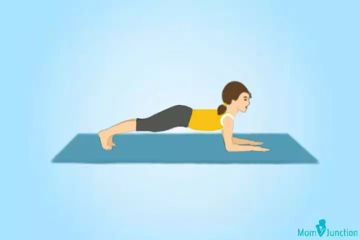 Plank yoga pose for kids