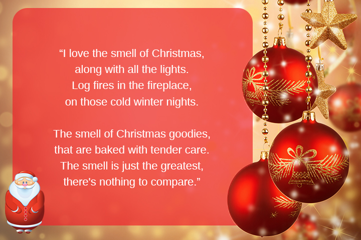 Smell Of Christmas poem for kids