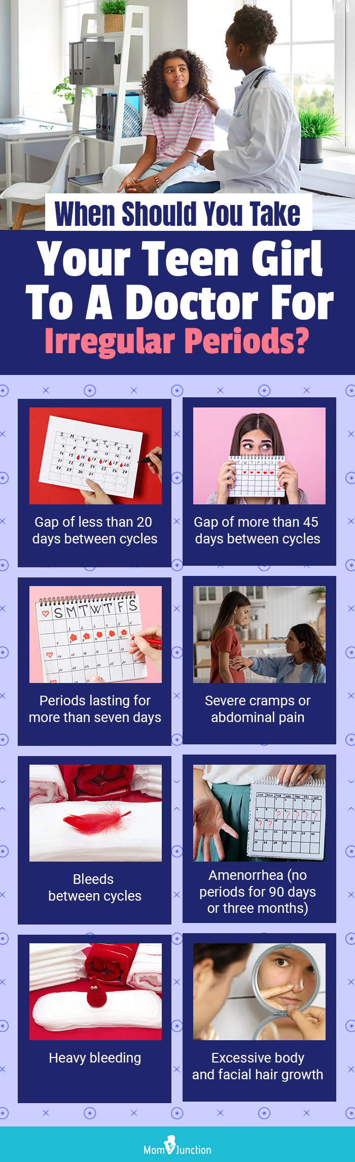 when should you take your teen girl to a doctor for irregular periods (infographic)