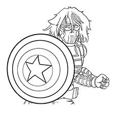 Winter Soldier amazing Captain America coloring page_image