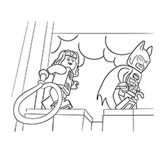 Wonder Woman Lego Movie coloring Page
