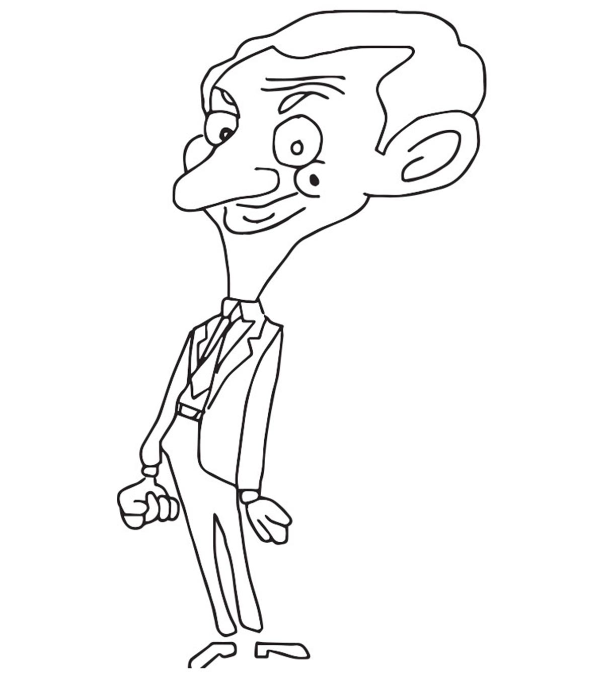10 Funny Mr. Bean Coloring Pages For Your Toddler