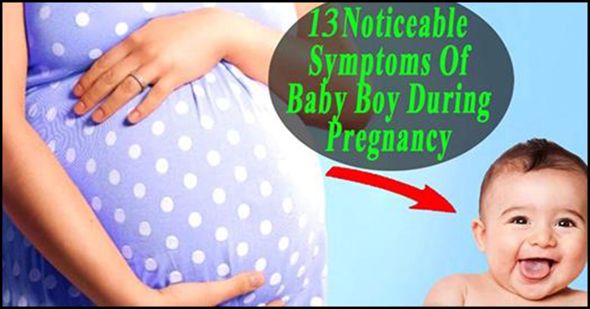 symptoms of baby girl during pregnancy