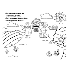 Jack And Jill Detailed coloring page