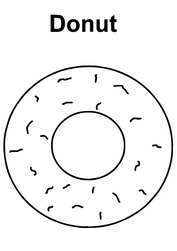 A-Simple-Donut-Coloring-Page