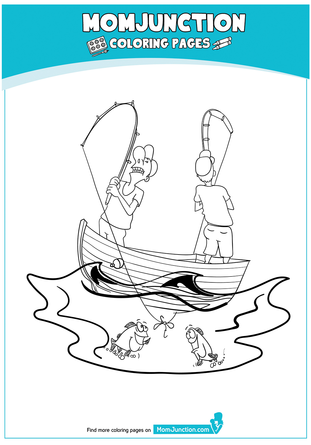 Amusing-Coloring-Page-Of-A-Fishermen-17