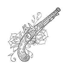 Ancient Gun coloring page