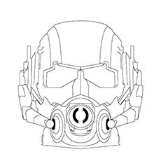 Ant Man Coloring Pages - Ant Man’s Mask