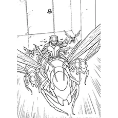 Ant Man With Antony coloring page