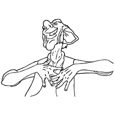 BFG Roald Dahl coloring page_image