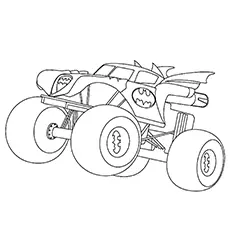 Batman Monster Truck coloring page_image