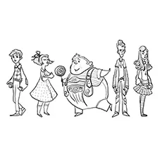 Charlie And The Chocolate Factory Roald Dahl coloring page_image