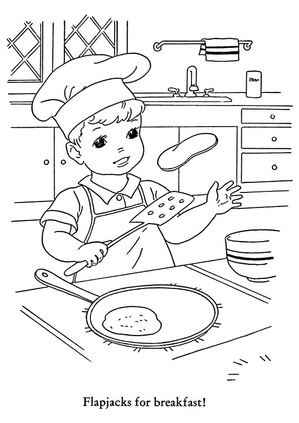 Child-Preparing-Pancakes-For-Breakfast