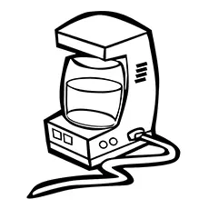 Coffeemaker coloring page_image