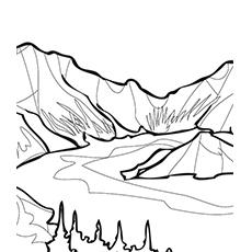 Crater Lake coloring page