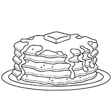 Pancake Coloring Pages Free Food And Drinks Coloring Pages Kidadl