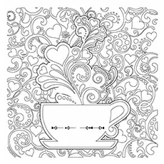 Coffee mug detailed coloring page_image