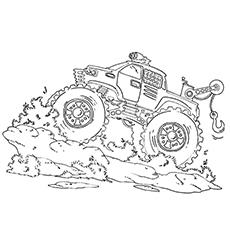 grave digger monster truck coloring pages