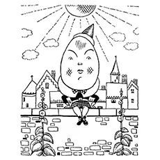 Elizabethan Age Humpty Dumpty coloring page_image